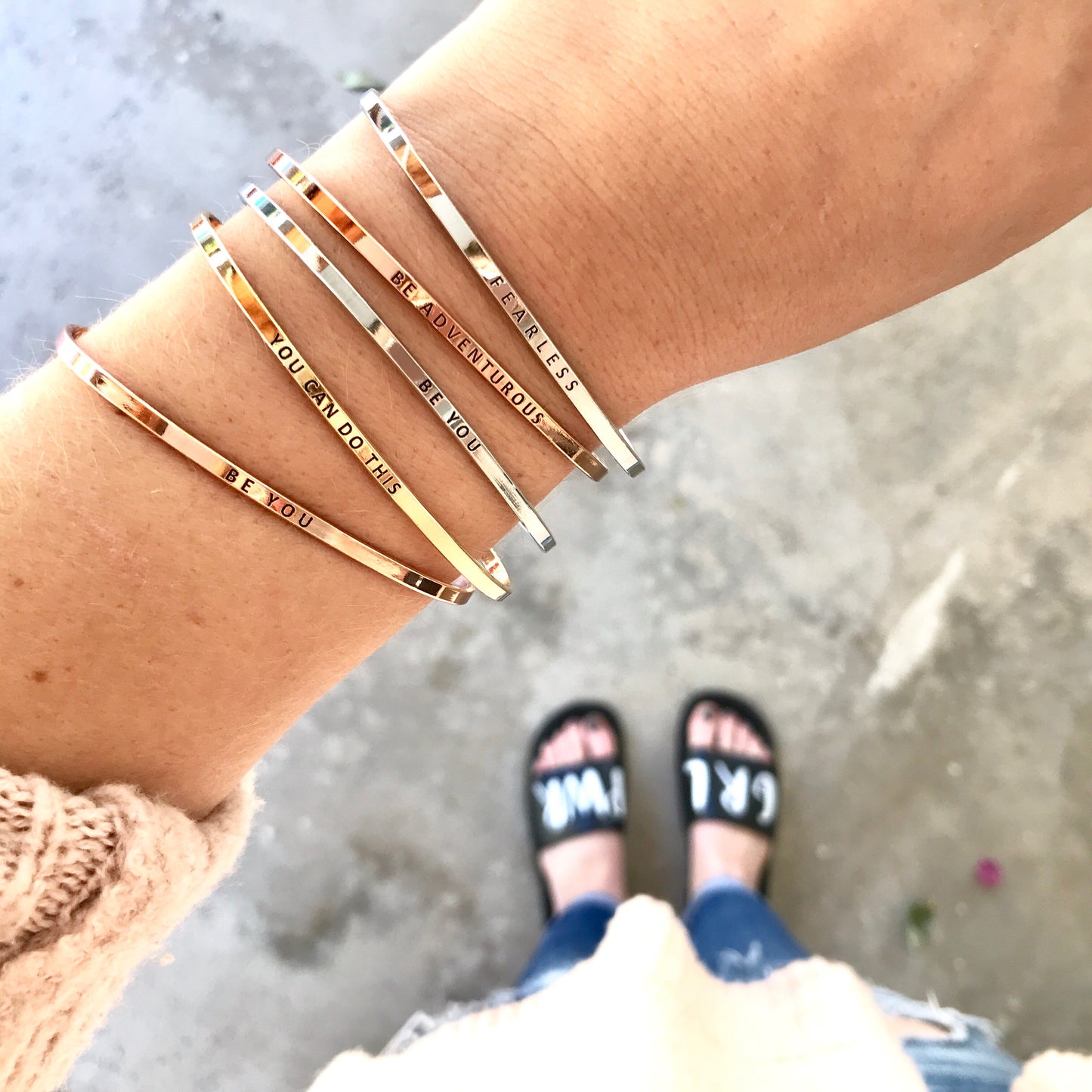 Stackable Empowerment Bracelets